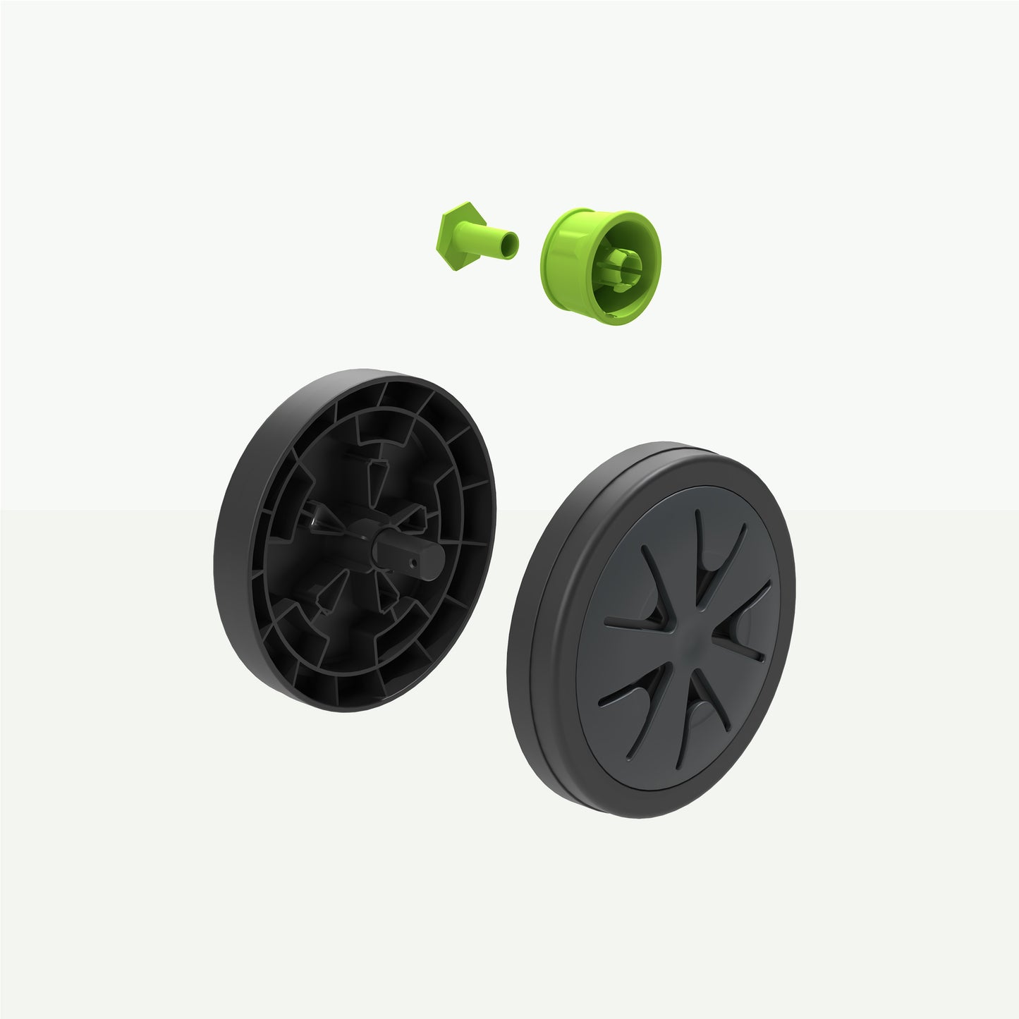 EA 03 Roues et bouton de moulinet faciles