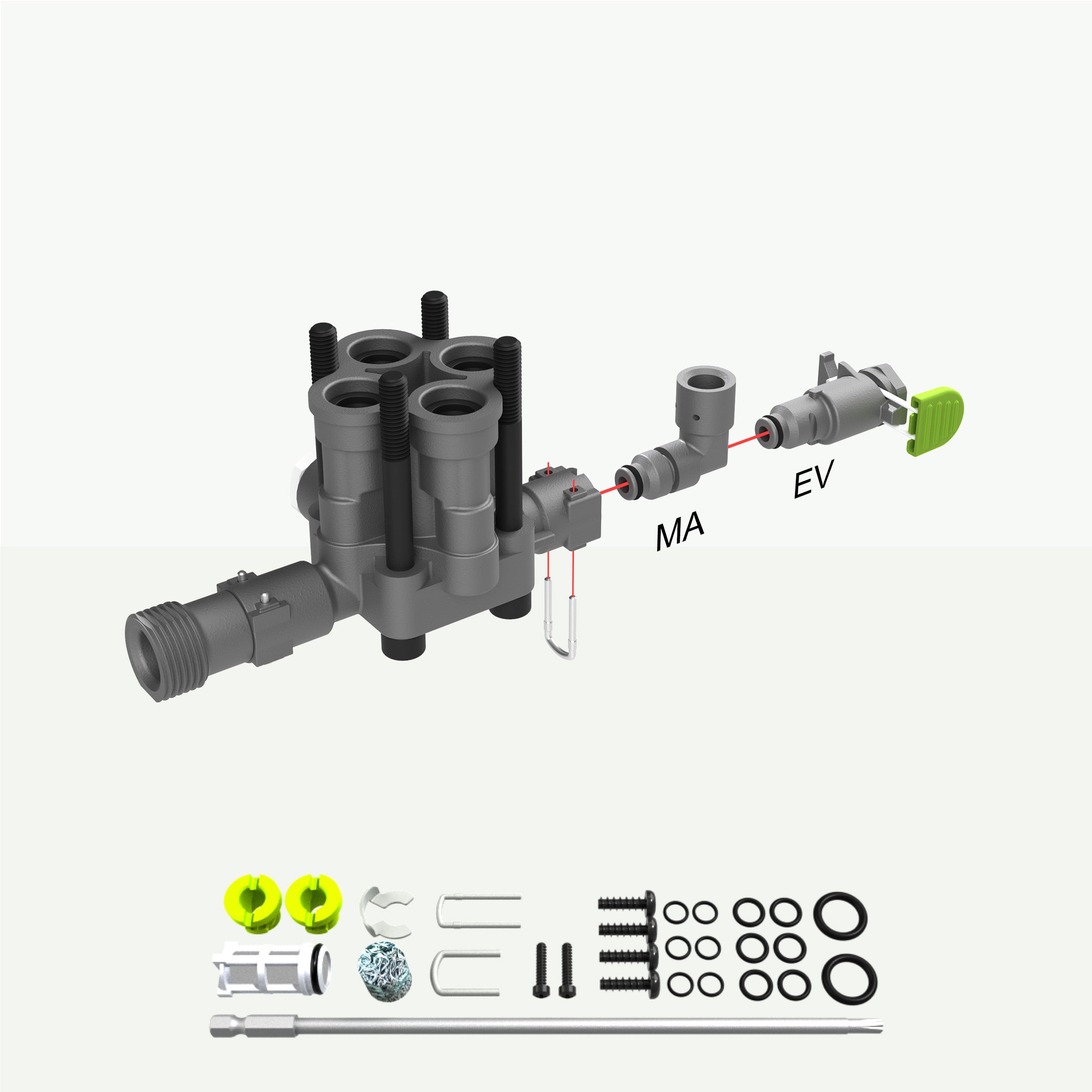 V4 51 Warranty and repair kit V4, 5 year, P60-P70 (Master